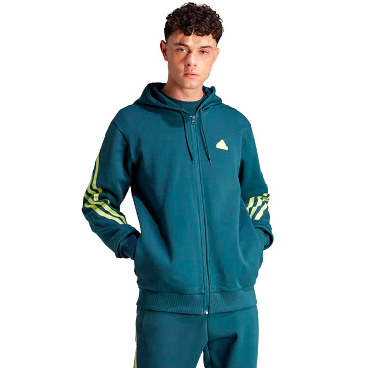 Hanorac pt bărbați Adidas M FI 3S FZ S Verde photo 3
