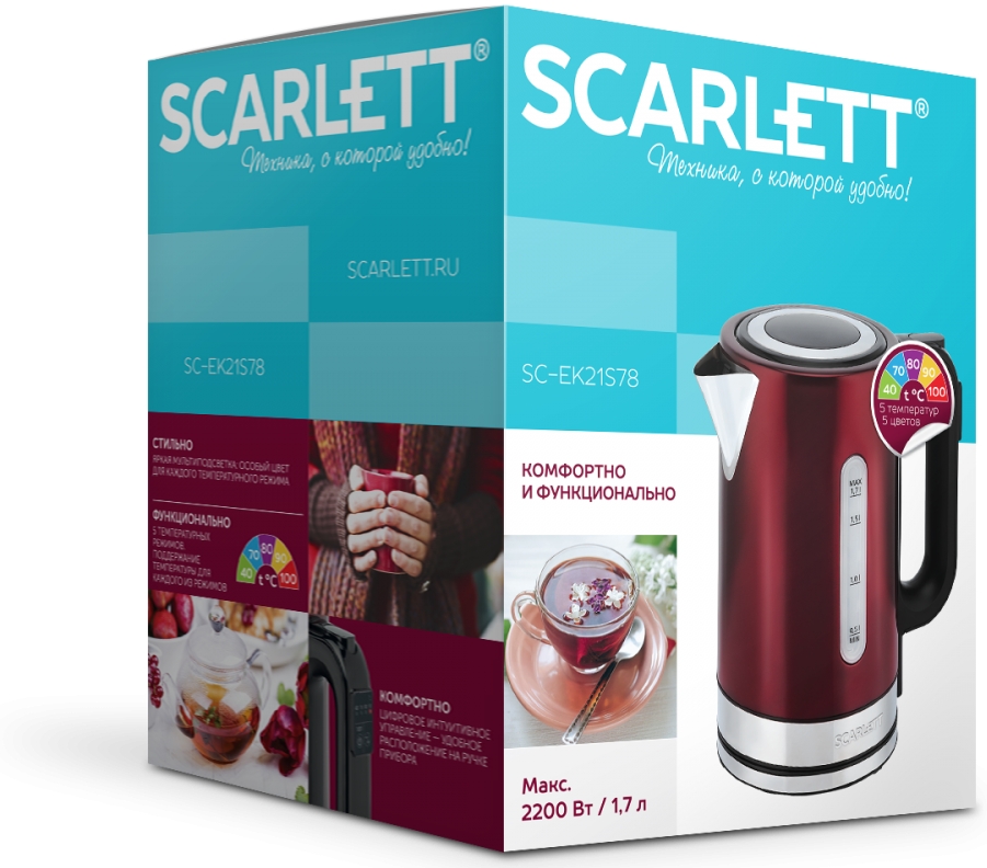 Fierbator de apa electric Scarlett SCEK21S78 photo 4