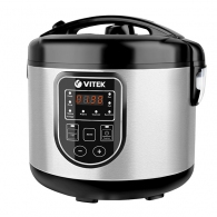 Мультиварка Vitek VT4278, 5 л, 900 Вт, 8 программ, Серебристый с чёрным thumbnav 1