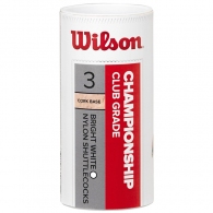Set fluturas p/u badminton 3 buc Wilson CHAMPIOSHIP WHITE 78 thumbnav