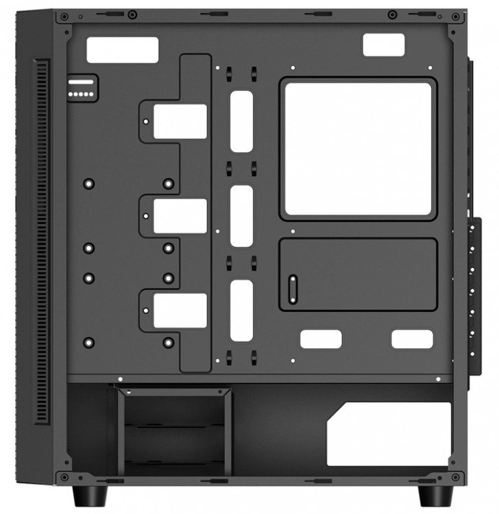 Carcasa DEEPCOOL MATREXX 55 MESH ADD-RGB 4F / w/oPSU / Side panel / 4x120mm ADD-RGB fans / ATX / Black