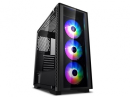 Корпус DEEPCOOL MATREXX 55 MESH ADD-RGB 4F / w/oPSU / Side panel / 4x120mm ADD-RGB fans / ATX / Black thumbnav 2