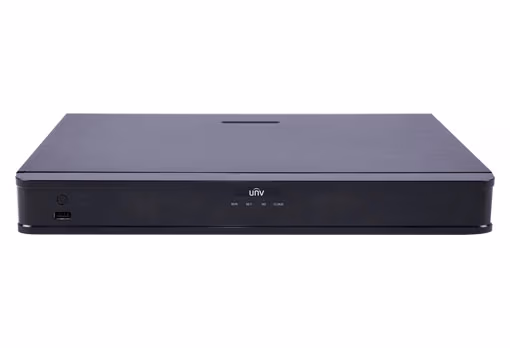 UNV NVR302-16E-B, 16-ch, 2 SATA, Bandwidth Inc/Out 320/320 Mbps, 16 x 1080P@30 / 8 x 4MP@30 / 4 x 4K@30, Audio In/Out 1/1, Alarm In/Out 8/2, 1U, H.265&4K 