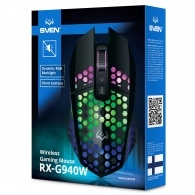 Mouse Gaming Wireless SVEN RX-G940W / 3600 dpi / Black