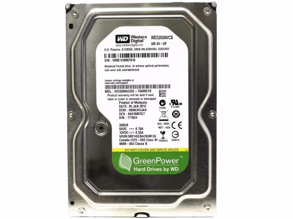 3.5” HDD Western Digital WD5000AVCS  AV-GP / 500GB / IntelliPower / 16MB 