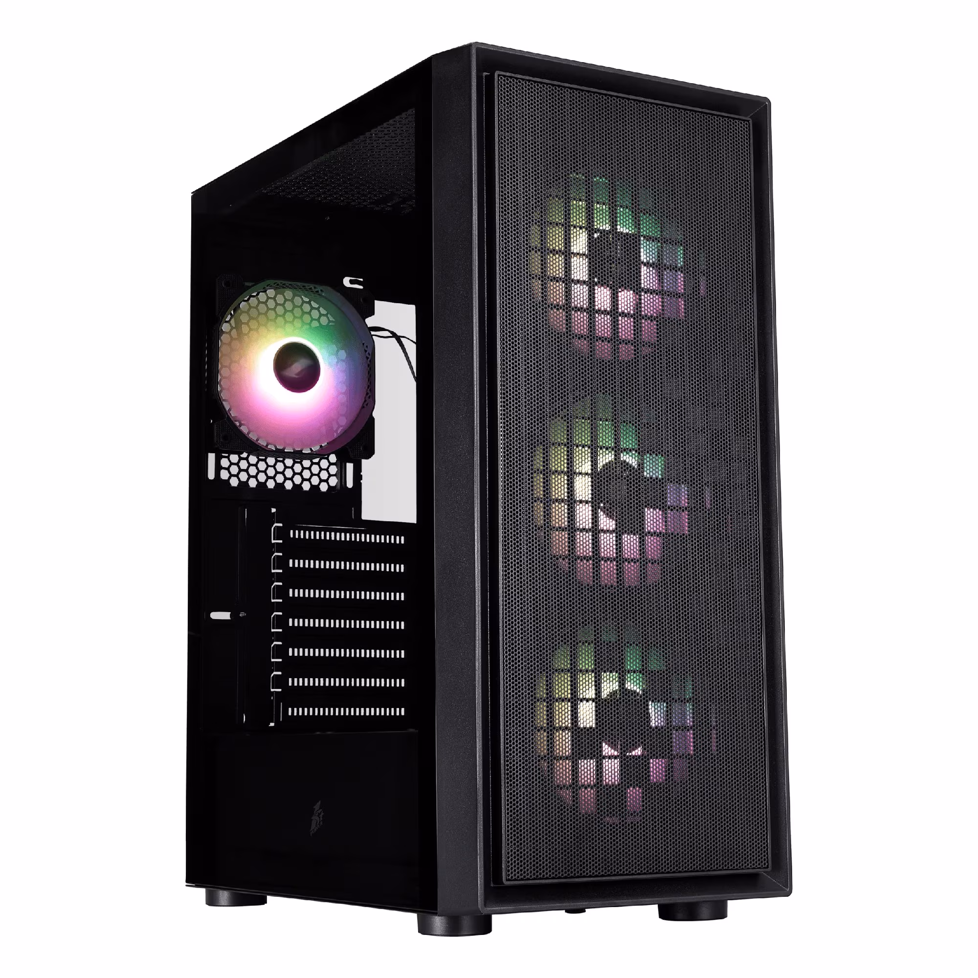 Корпус 1STPLAYER GO6 / w/oPSU / Side-Window / 4 x FS7 / ATX / Black