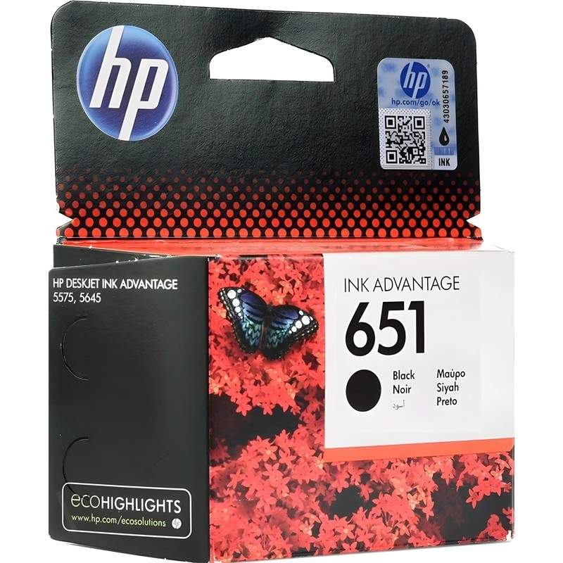 HP 651 (C2P10AE) Black Ink Cart for HP Deskjet Ink Advantage 5575 , HP DeskJet Ink Advantage 5645, 600p. photo 4