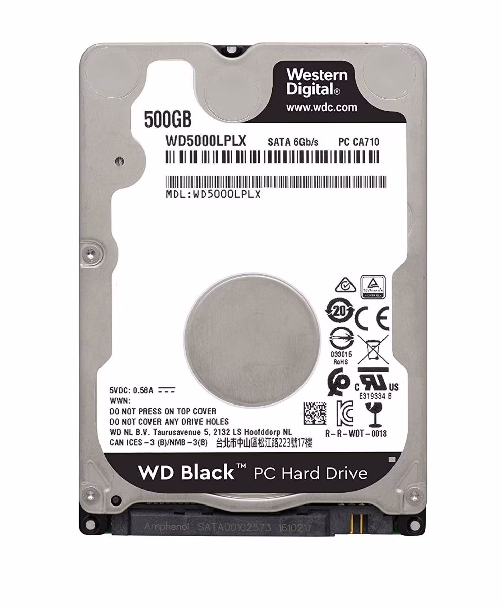 2.5" HDD Western Digital WD5000LPLX, Black / 500GB  / 7200rpm / 32MB 
