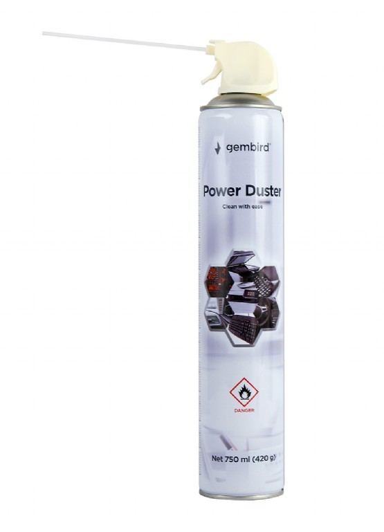 Gembird Compressed air 750ml (CK-CAD-FL750-01), Extension tube for precision-dusting photo 2