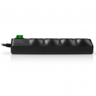 Surge Protector SVEN SF-08E-16, 8 Sockets, Children protection, 1.8m, ABS plastic, Black thumbnav 3
