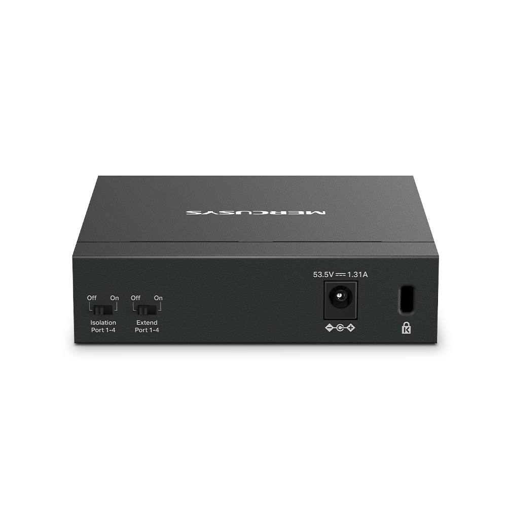 Switch MERCUSYS MS105GP / 5 port / Gigabit / RJ45 / PoE / metal case photo 3