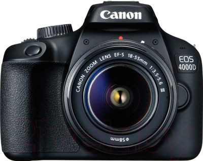 DSLR Camera Canon EOS 4000D EF-S Kit 18-55mm III (3011C015AA) (cu geanta SB130 si card de memorie SD de 16 GB) photo 1