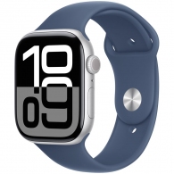 Smart watch Apple Watch Series 10 GPS 46mm Silver Aluminium Case with Denim Sport Band - M/L (MWWM3QI/A) thumbnav 1
