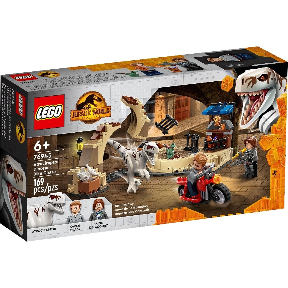 Lego Jurassic World 76945 Атроцираптор: погоня на мотоцикле