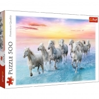 Trefl Puzzles 37289 - 500 Galloping white horses