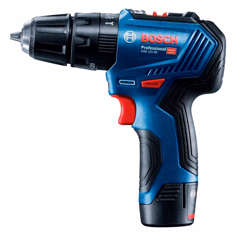 Masina de gaurit si insurubat  cu acumulator Bosch GSB 12V-30 Li 2x2.0Ah, 06019G9100 