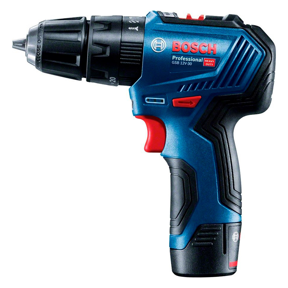 Masina de gaurit si insurubat  cu acumulator Bosch GSB 12V-30 Li 2x2.0Ah, 06019G9100 photo 1