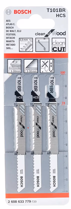 Set de panze de ferastrau pentru puzzle Bosch T 101 BR/GST, 2608633779