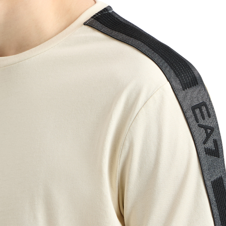 Футболка мужская EA7 EMPORIO ARMANI TRAIN LOGO SERIES M TAPE TEE S M Бежевый photo 3