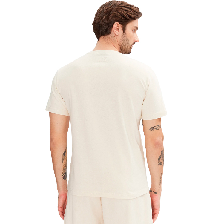 Футболка мужская EA7 EMPORIO ARMANI TRAIN LOGO SERIES M OVERSIZE L XS Бежевый photo 5