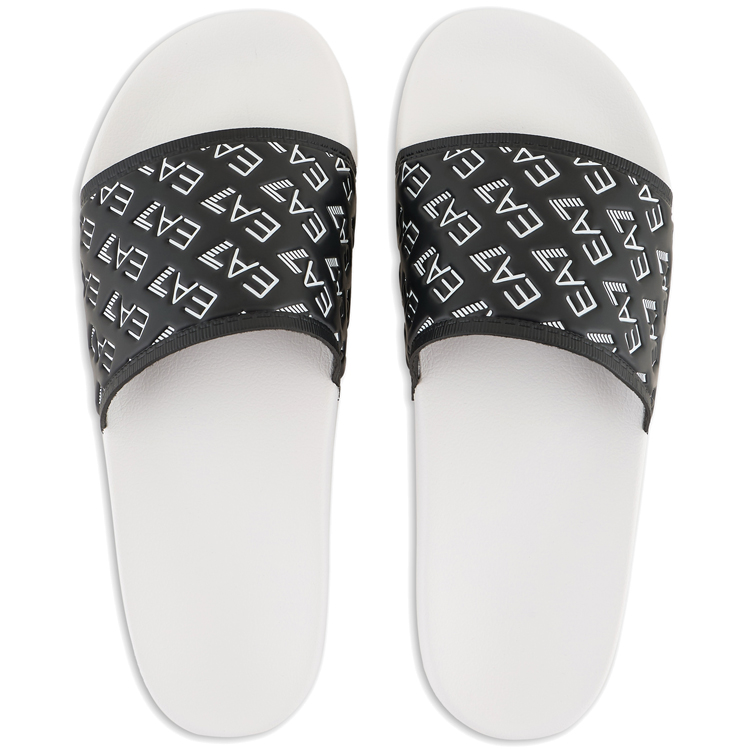 Slapi EA7 EMPORIO ARMANI WATER SPORT ALL OVER SLIPPER U pt Unisex / 41 / Negru-alb photo 2