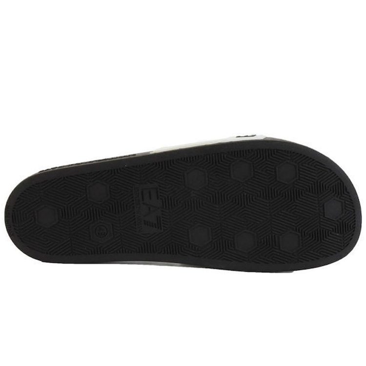 Slapi EA7 EMPORIO ARMANI WATER SPORTS TAPE SLIDE U TEXT pt Femei / 37 / Negru-alb photo 3