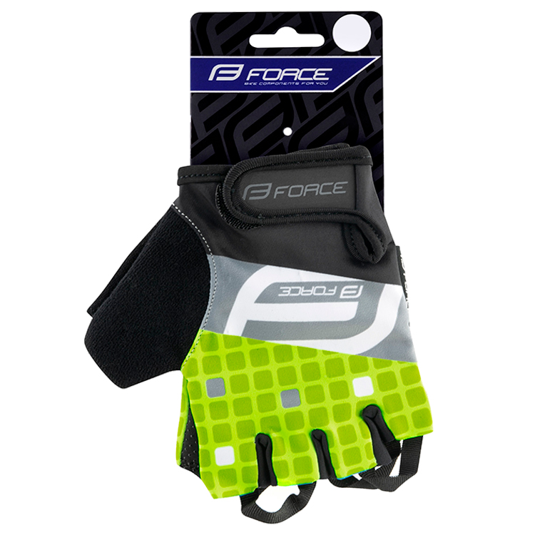 Manusi pentru bicicleta Force SQUARE Galben 905579 photo 2