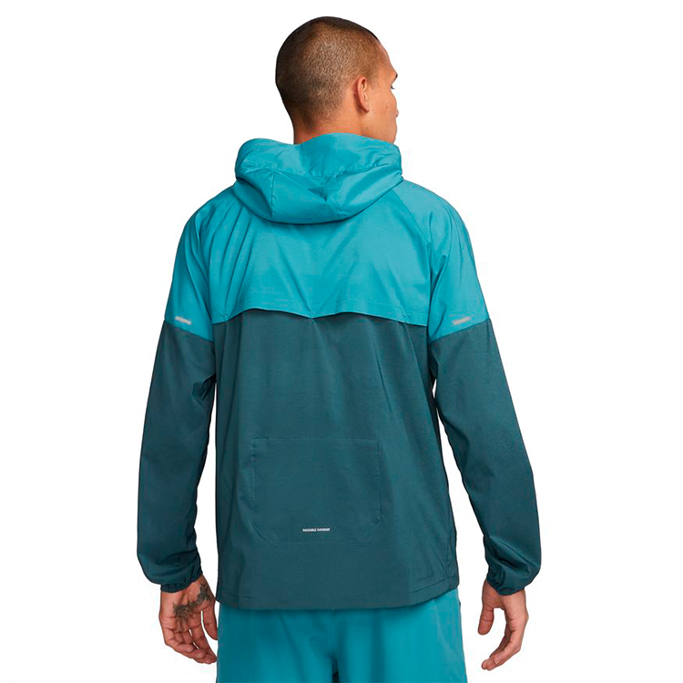 Мужская Ветровка Nike M NK RPL UV WINDRNNER JKT M-T Зеленый photo 3