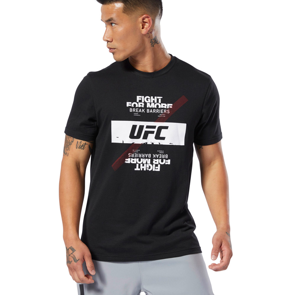 Tricou bărbătesc Reebok UFC FG FIGHT FOR YOURS T L Negru photo 4