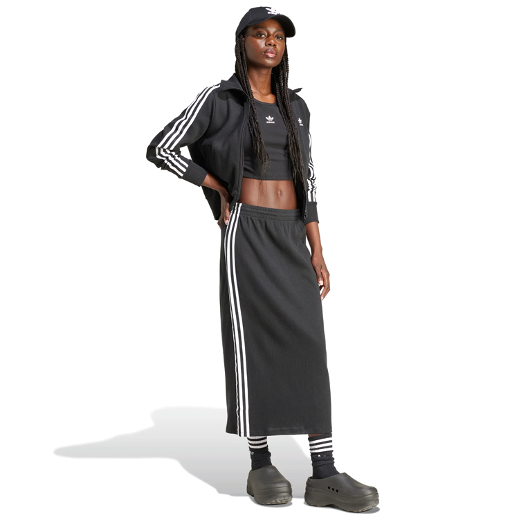 Fusta Adidas KNITTED SKIRT XXS Negru Femei photo 5