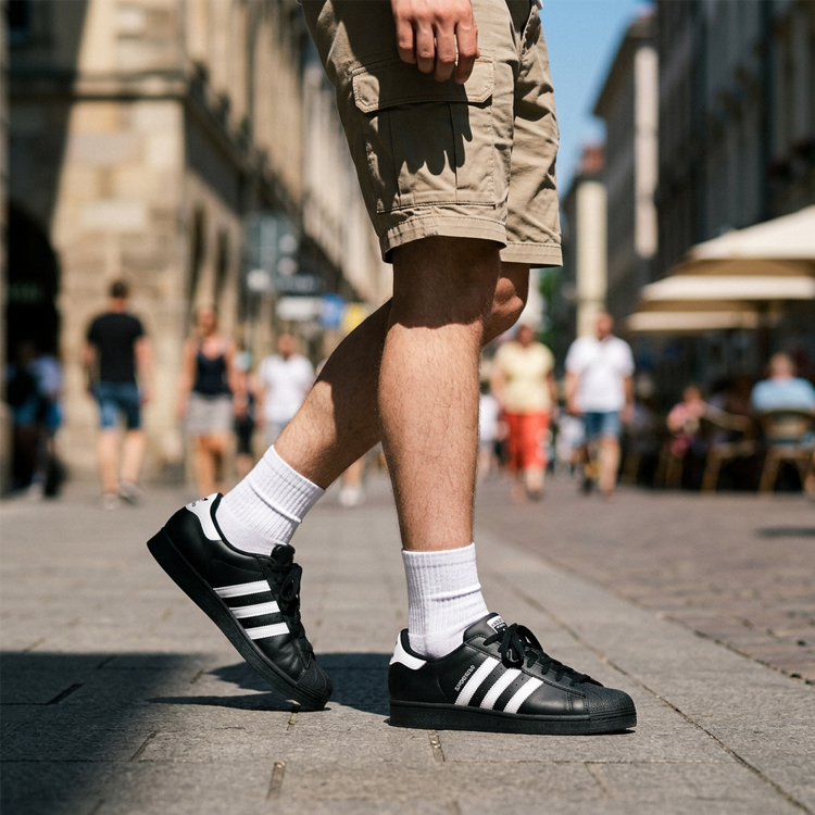 Incaltaminte Sport Adidas SUPERSTAR II pt Barbati / 39.5 / Negru photo 3