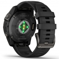 Garmin Fenix 7 Pro - Sapphire Solar, Carbon Grey DLC Titanium with Black Band thumbnav 2