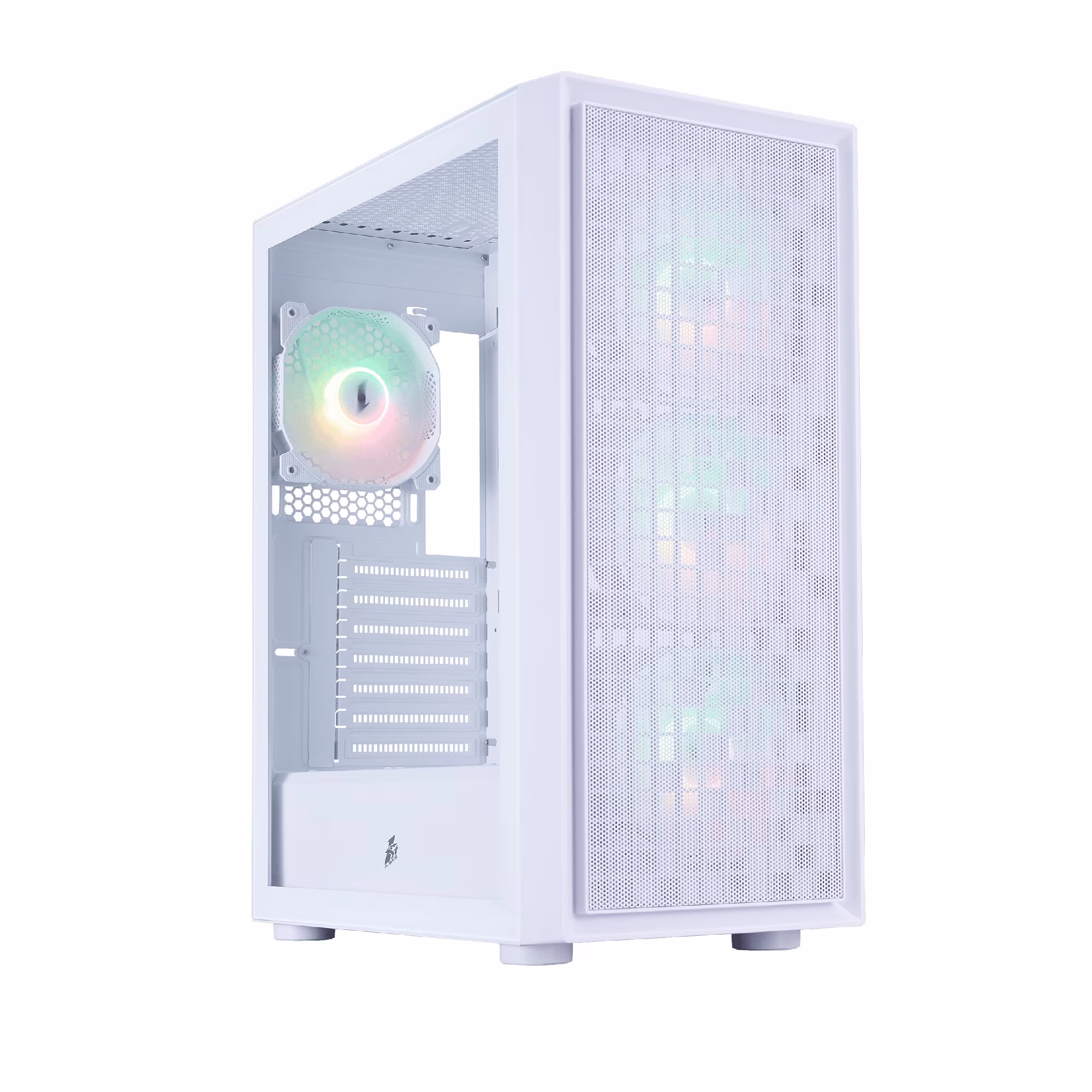 Carcasa 1STPLAYER GO6 / w/oPSU / Side-Window / 4 x FS7 / ATX / White