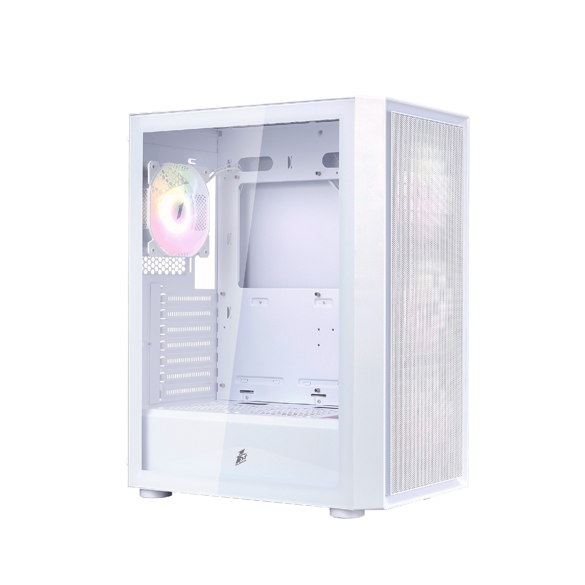 Carcasa 1STPLAYER GO6 / w/oPSU / Side-Window / 4 x FS7 / ATX / White photo 2