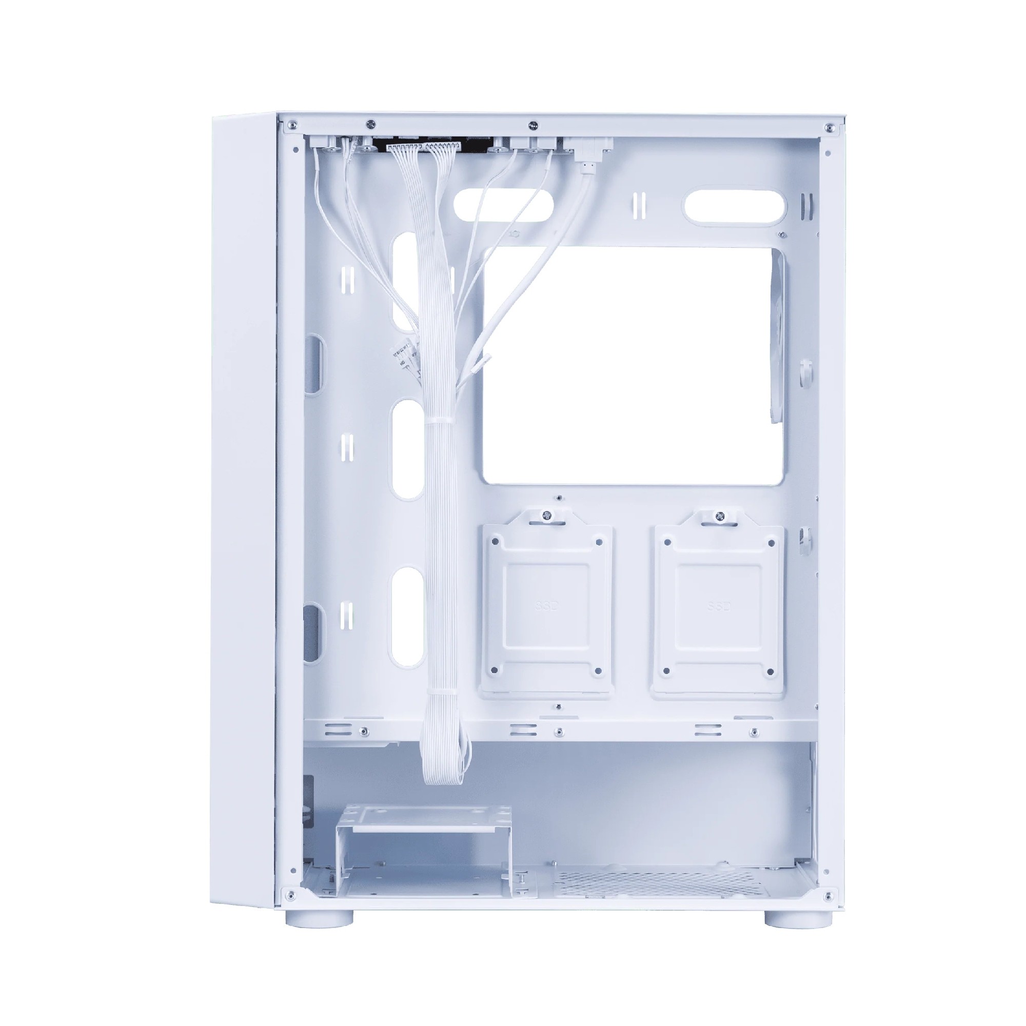 Carcasa 1STPLAYER GO6 / w/oPSU / Side-Window / 4 x FS7 / ATX / White photo 8