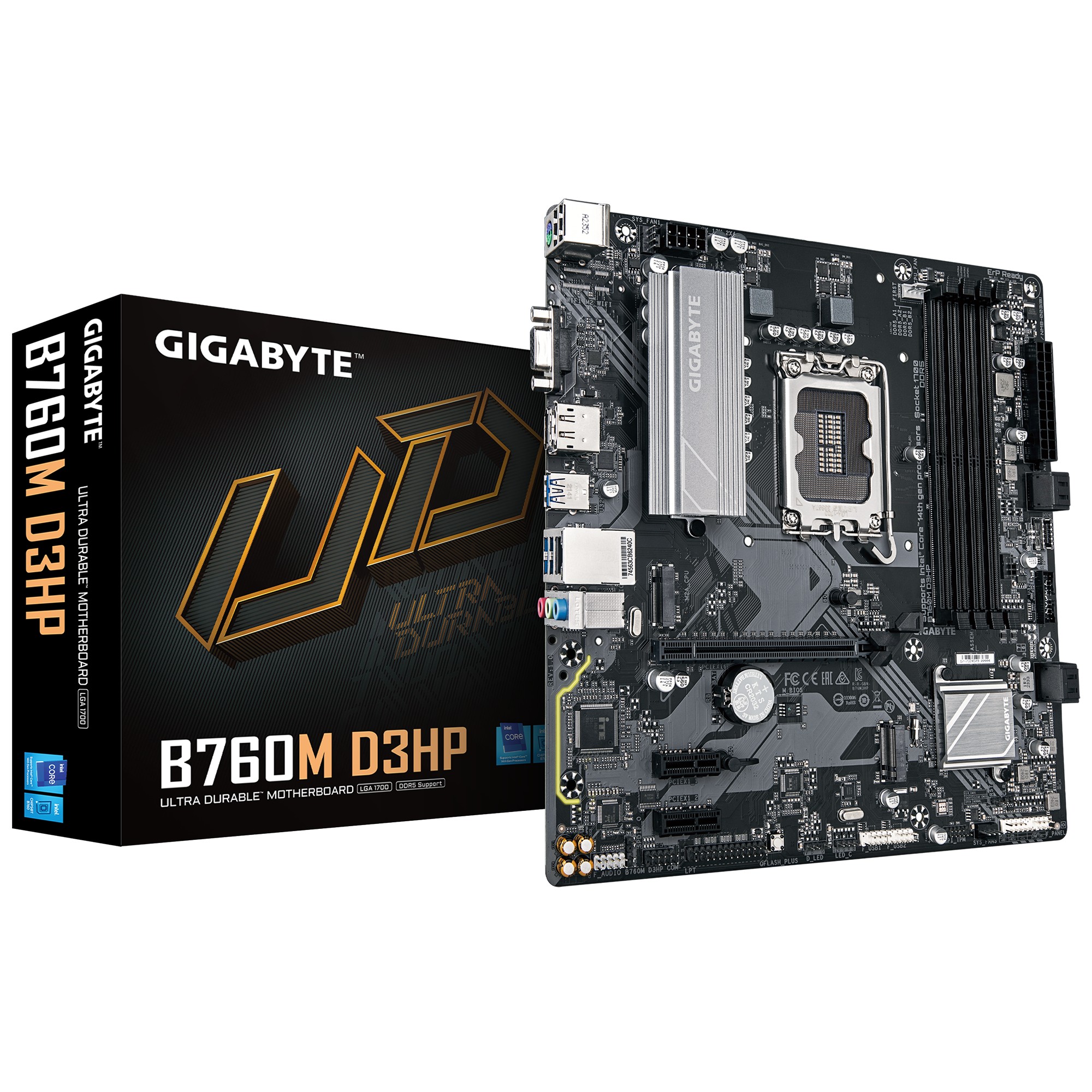 Материнская плата GIGABYTE B760M D3HP / 1700 / B760 / DDR5 / mATX photo 1