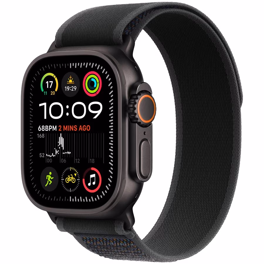 Smart watch Apple Watch Ultra 2 2024 GPS + Cellular 49mm Black Titanium Case with Black Trail Loop - M/L (MX4V3GK/A) 