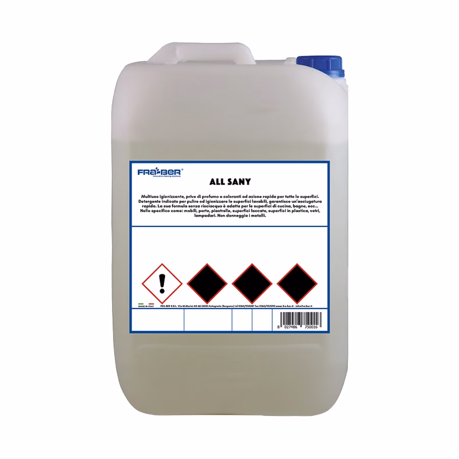 Dezinfectant multifunctional, inodor si incolor, cu actiune rapida,FRA-BER ALL SANY 5L 