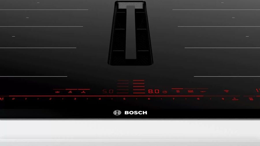Встраиваемая индукционная панель с вытяжкой Bosch PXX801D67E photo 2