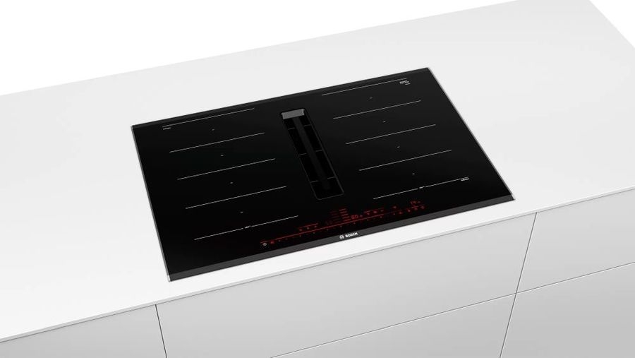Встраиваемая индукционная панель с вытяжкой Bosch PXX801D67E photo 4