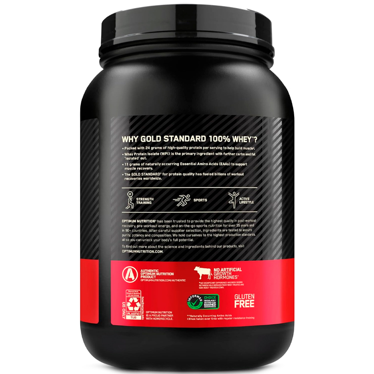 Proteine din zer Optimum Nutrition Gold Standard 100% WHEY Strawberry 2lb/907 g photo 3
