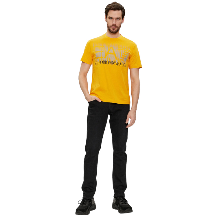 Tricou bărbătesc EA7 EMPORIO ARMANI T-SHIRT S Galben photo 5