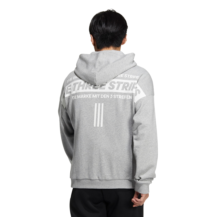 Hanorac pt bărbați Adidas M WRD SWT FZHD S Gri photo 6