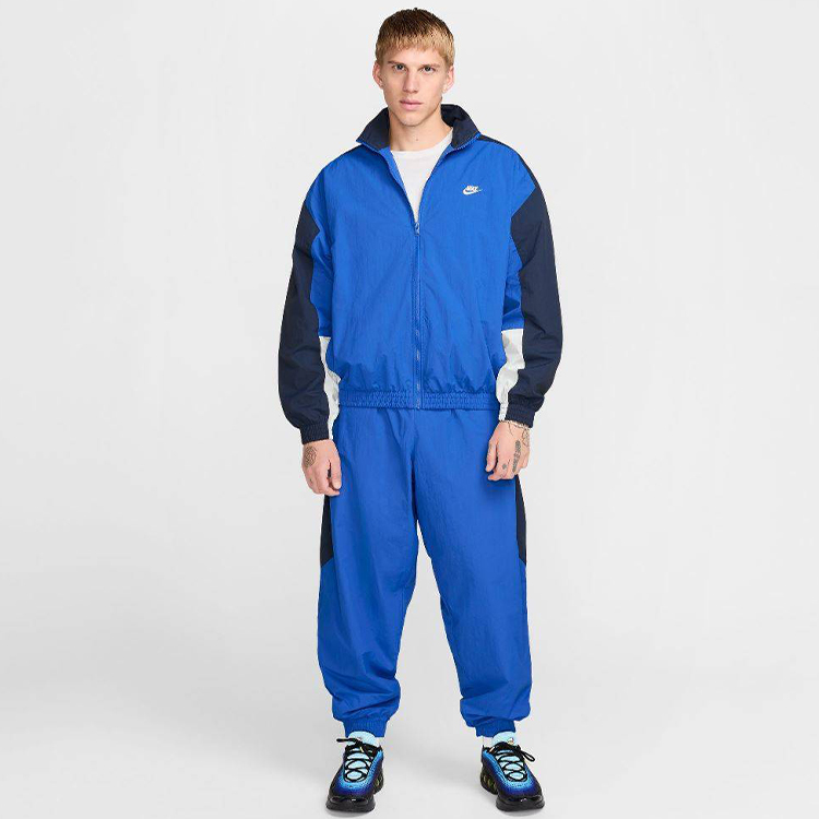 Hanorac pt bărbați Nike M NK CLUB WVN TRK JKT OS XS Albastru photo 4