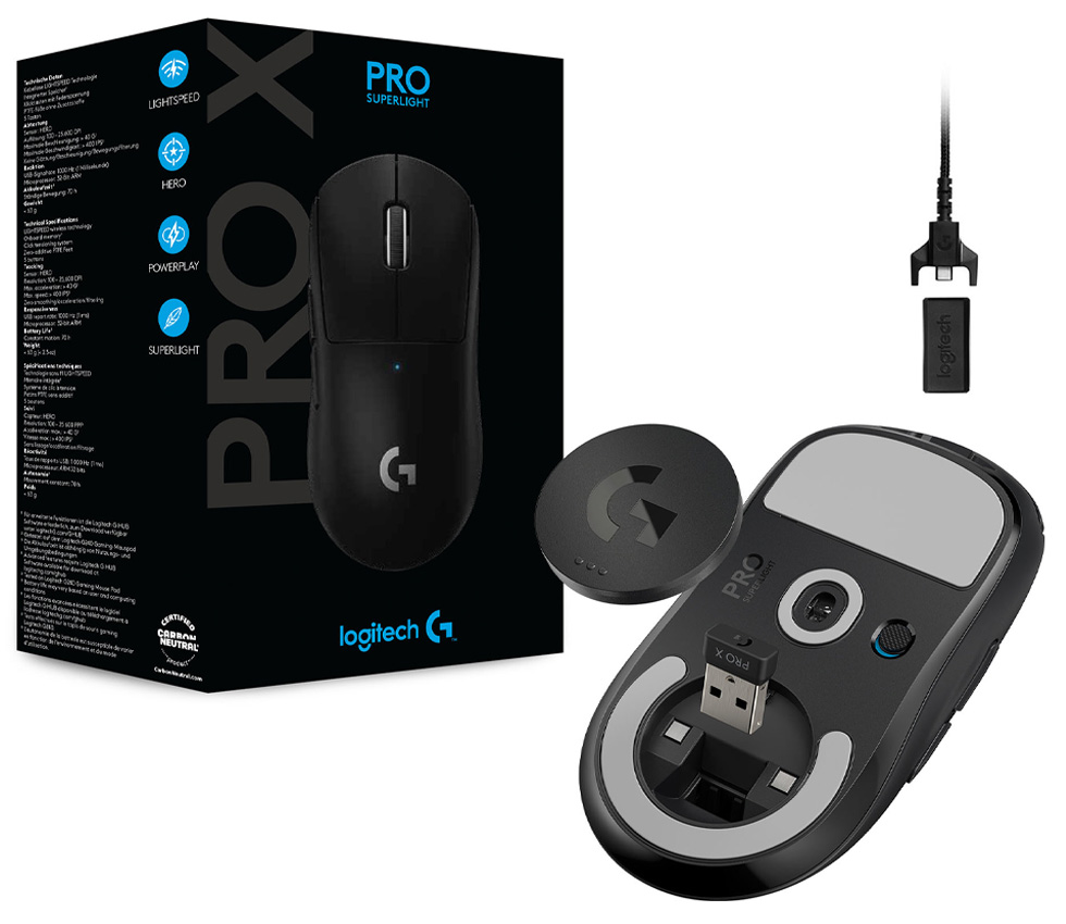 Беспроводная мышь Logitech G PRO X Superlight Black / / Black photo 4