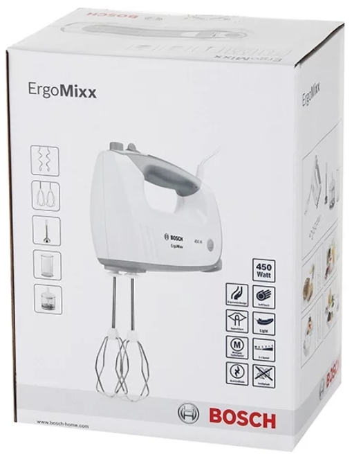 Миксер Ручной Bosch MFQ36480 / 5 скоростей / Белый photo 6