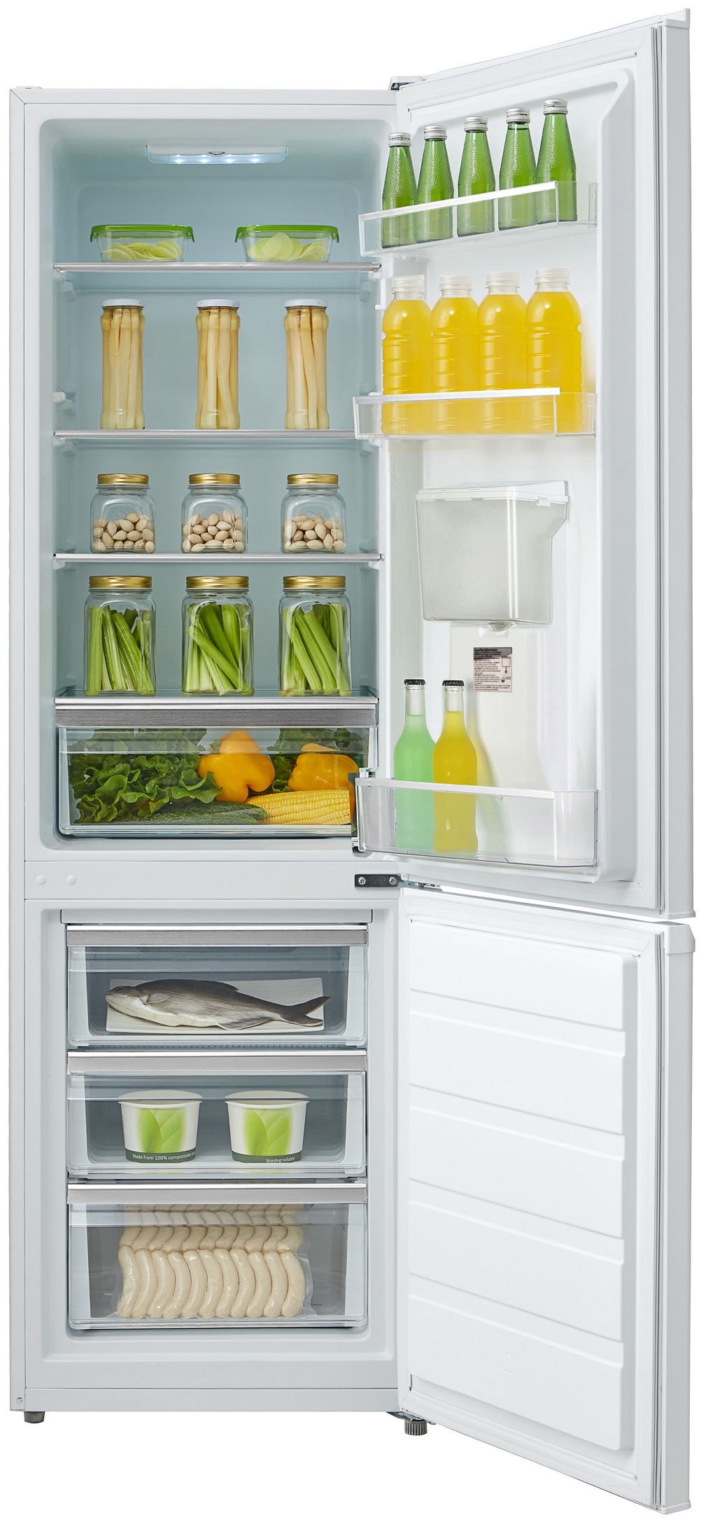 Frigider cu doua usi Midea SB180 / 253 l / 180 cm / A+ / Alb photo 3