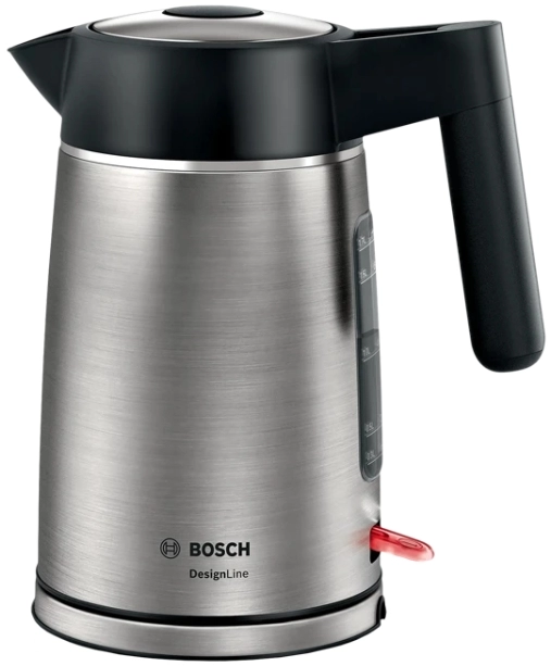 Fierbator de apa electric Bosch TWK5P480, 1.7 l, 2400 W, Argintiu