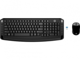 HP Wireless Keyboard and Mouse 300, Black