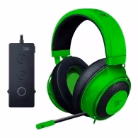 RAZER Kraken Tournament Edition Green / Gaming Headset, Retractable Microphone, featuring THX Spatial Audio for 360° sound, 50mm neodymium driver units, Ultra-durable Kevlar™ cable, compatible with devices with jack 3.5 mm, PS4, PC with USB